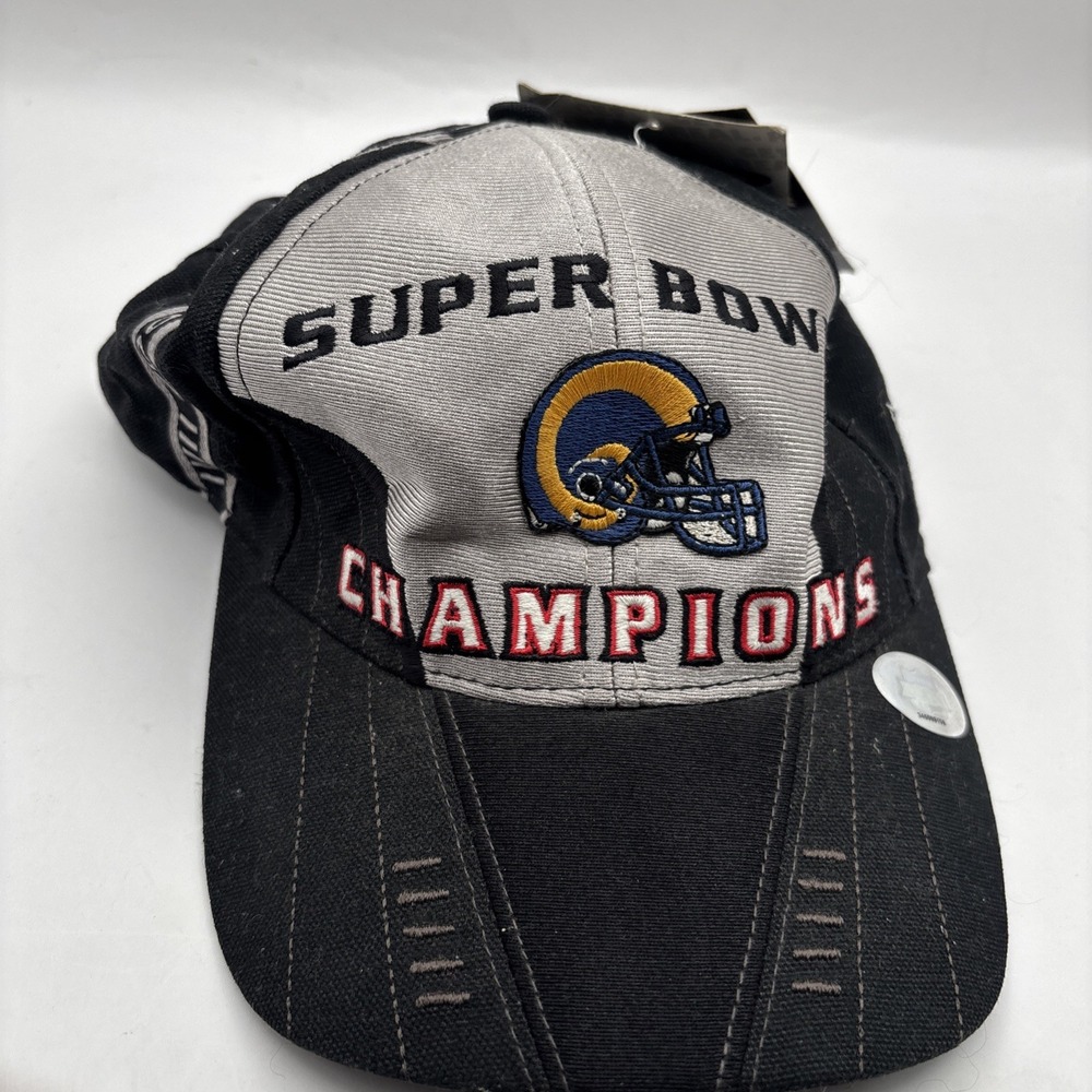 SUPER BOWL XXXIV CHAMPIONS ST. LOUIS RAMS CAP HAT LOGO ATHLETIC - NEW WITH TAGS